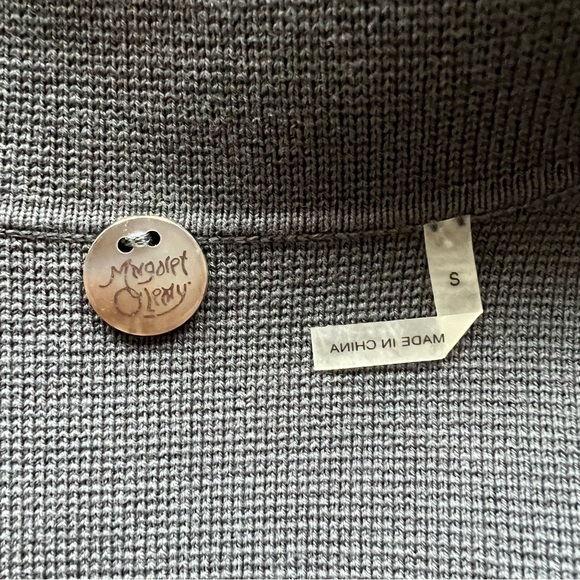 Margaret O'Leary Sleek Gray Fitted Two Button Two Pocket Career Blazer Sz Small - Picture 5 of 5